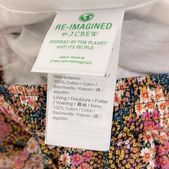 J.Crew, NWT Side slit Maxi skirt in Ratti Prism Floral 💯% cotton/pockets BG543 - Picture 5 of 12